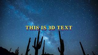 3D Text Hover Effect With HTML & CSS