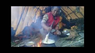 Rukum अर्गानिक मकैको डिँडो Local arganic maize food in Rukum.