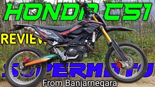 REVIEW HONDA CS1 DIMODIF SUPERMOTO,KERENNN ABISSSS🔥🔥🔥💯