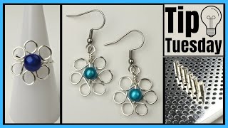 Flower Ring \u0026 Earrings Artistic Wire Deluxe Jig Kit Tip Tuesday Tutorial