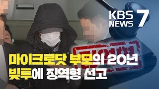 ‘유명인 빚투 촉발’ 마이크로닷 부모 징역형 선고…“변제 노력 안 해” / KBS뉴스(News)