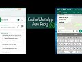 How to Set Whatsapp Auto reply Messages.