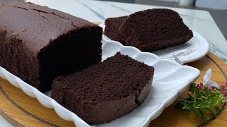 Basic Moist Chocolate Butter Cake, Low In Sugar (Bake Method)