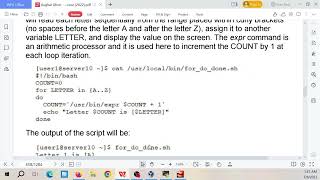 Linux Redhat lab: Shell script: Print Alphabets Using for Loop