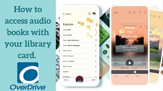 How to use the OverDrive website to access audio books.