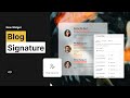 Add Stunning Blog Signatures with Stored Authors in Seconds