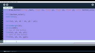 processing java mode draw a simple button