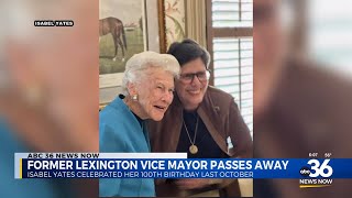 Former Lexington Vice Mayor passes away