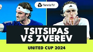 ENTERTAINING Stefanos Tsitsipas vs Alexander Zverev Highlights | United Cup 2024