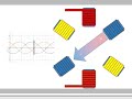 3 phase motor. stator creating a rotating magnetic field