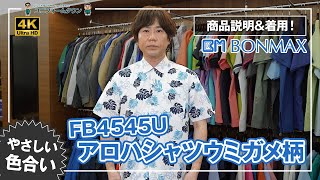 シャツ FACEMIX アロハシャツ(ウミガメ) FB4545U 商品説明