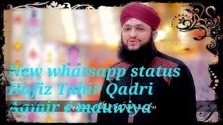New whatsapp status Hafiz Tahir qadri new manqabat hazrat e aamir e mauwiya