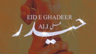 HAIDER | Moula Ali | EID E GHADEER | Manqabat Status | Maula Ali