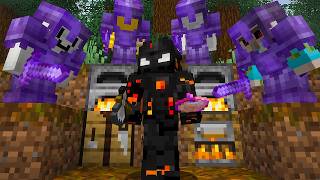 Minecraft Speedrunner VS 4 NETHERITE Hunters