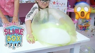 SLIME Z PIASKIEM KINETYCZNYM + DWA NEON SLIME Z KOLEŻANKĄ - SLIMEBOX