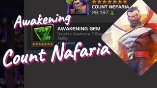 Using awakening gem on Count Nefaria | Marvel contest of champions