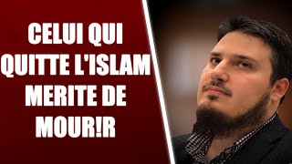 CE MUSULMAN EST POUR LA PEINE DE M0RT POUR LES APOSTATS (afin de maximiser le bonheur... si si)