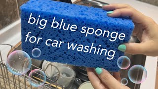 【ASMR】#kitchenreset49 洗車用の大きな青いスポンジで🧽💙あわあわ食器洗い🫧#spongerinse #spongerinse #spongesqueeze #suds