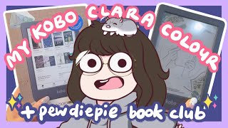 Kobo Clara Color Unboxing✨Joining Pewdiepie's Book Club 📚