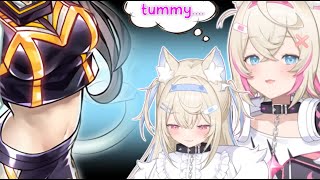 FuwaMoco Get Distracted By I:P Masquerena's Tummy | Hololive En | Hololive En Sub