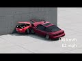 mazda mx 5 miata vs nissan 180sx realistic crash test