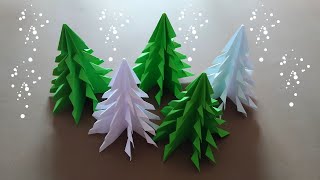 Χριστουγεννιάτικο Δέντρο από χαρτί / 3D Paper Christmas Tree // Pargie