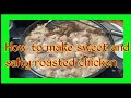 How to make roasted chicken salty and sweet #Pong kyubi Cooking #food #yummy