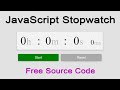 JavaScript Projects for Beginners | Online Stopwatch Full Screen with Source Code.