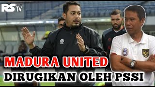 Rugiii 😲 Manejemen Madura United FC merasa dirugikan oleh keputusan PSSi  - BRI liga 1 ditunda