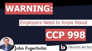 Warning: Heres What Every California Employer Needs to Know About  CCP 998.