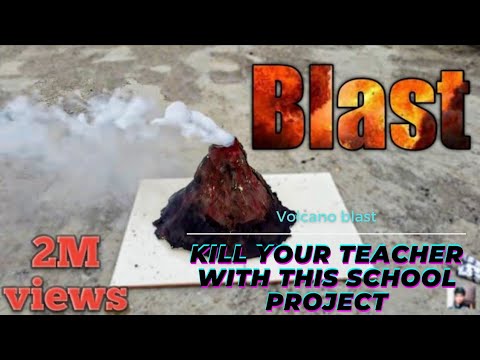 Volcano made of P.O.P(wall putty),volcano erupt, volcano project Volcano made of P.O.P(wall putty),volcano erupt, volcano project