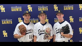 Segment from Inside the Dugout SHU Canadian players discuss long travel and baseball in Canada.