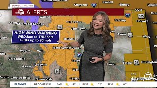 High fire danger along Colorado's entire front range Wednesday