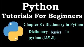 Dictionary Basics in Python | Python tutorial for beginners in Hindi #65