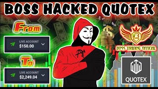 😎😎😎!!!BOSS HACKED QUOTEX!!! 😎😎😎 From 150$ to 2200$ in Just 10 Minutes