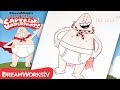How to Draw Captain Underpants | DREAMWORKS THE EPIC TALES OF CAPTAIN UNDERPANTS