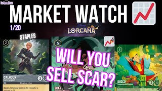 Disney Lorcana MARKET WATCH (Promo Scar Price Settles!!)- Ep. 142 Monday 1/20