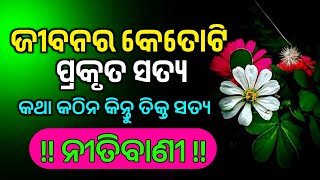 କଥା କଠିନ କିନ୍ତୁ ତିକ୍ତ ସତ | Odia Nitibani Video | Odia Anuchinta | Best Motivational Video