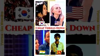 Cheap Thrills Down Song | Battle By - J.Fla, Madilyn Bailey, Aadya & Sandaru Sathsara