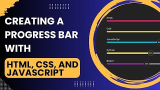 Creating a Progress Bar with HTML, CSS, and JavaScript in1 Minute #programming #html #css