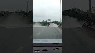 Shocking moment busy bridge COLLAPSES in northern Vietnam