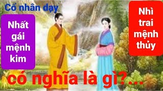 Cổ nhân có câu: Nhất Gái mệnh kim _ Nhì Trai mệnh thủy. Có nghĩa là gì?...