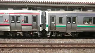 磐越西線　現存719系「3233Ｍ快速」郡山駅出発　20170414