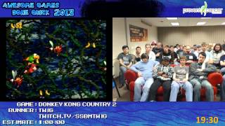Donkey Kong Country 2 - Speed Run in 0:48:02 by Twig *Live at AGDQ 2013 [Super NES]
