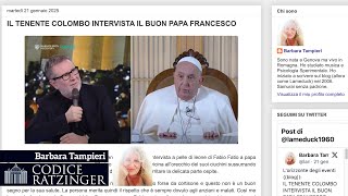 Barbara Tampieri sull'untuosa intervista di Fazio ad antipapa Bergoglio. Il caustico commento.