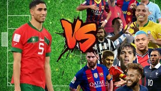 Achraf Hakimi VS Football LEGENDS 🔥 Messi, Zidane, Gerrard, De Bruyne, Ronaldinho, Neymar, Mbappe