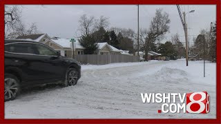 Indianapolis neighborhoods struggle day after snowstorm ends