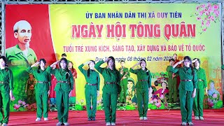 HÁT MÃI KHÚC QUÂN HÀNH I NGÀY HỘI TÒNG QUÂN THỊ XÃ DUY TIÊN NĂM 2025 - THPT B DUY TIÊN