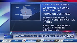 Man wanted for rape in Ohio arrested in East Tennessee