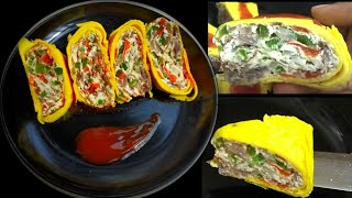 ଅଣ୍ଡା ଅମଲେଟ/ଅଣ୍ଡା ଅମଲେଟ ରୋଲ/Beautiful egg roll in odia/New egg omelet recipe in Odia